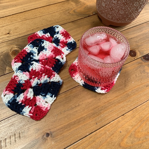 🇺🇸Crochet coaster - Picture 2 of 2